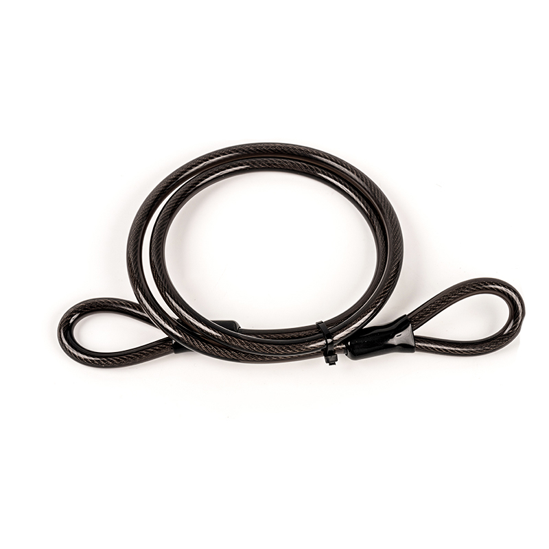 Verrouillage du câble en acier de corde en pvc en PVC de 120 cm
